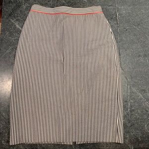 J. Crew seersucker pencil skirt